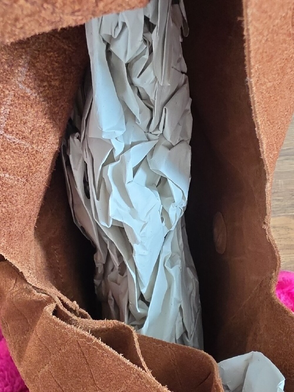 Haute Hippie Cognac Suede Shoulder Hobo - Picture 7 of 8